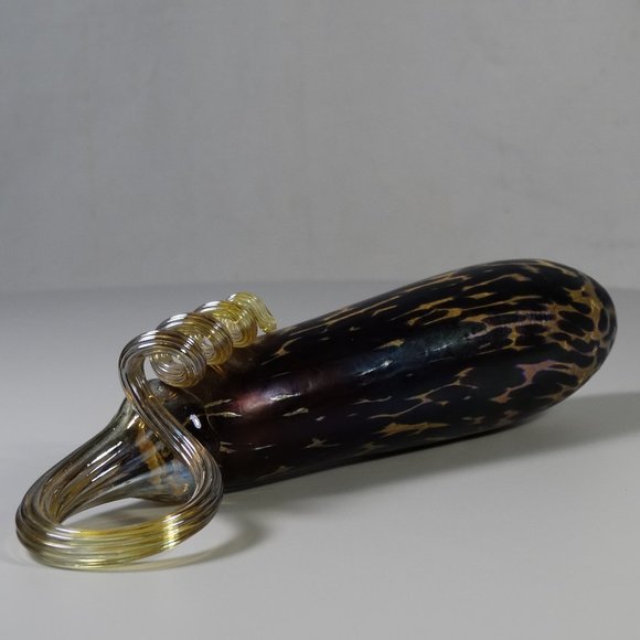 Glass blown handmade eggplant - Small Gourds - Pumpkin Patch Handmade Glass bulb